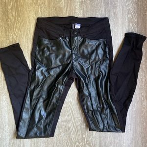 Faux Leather Jeans